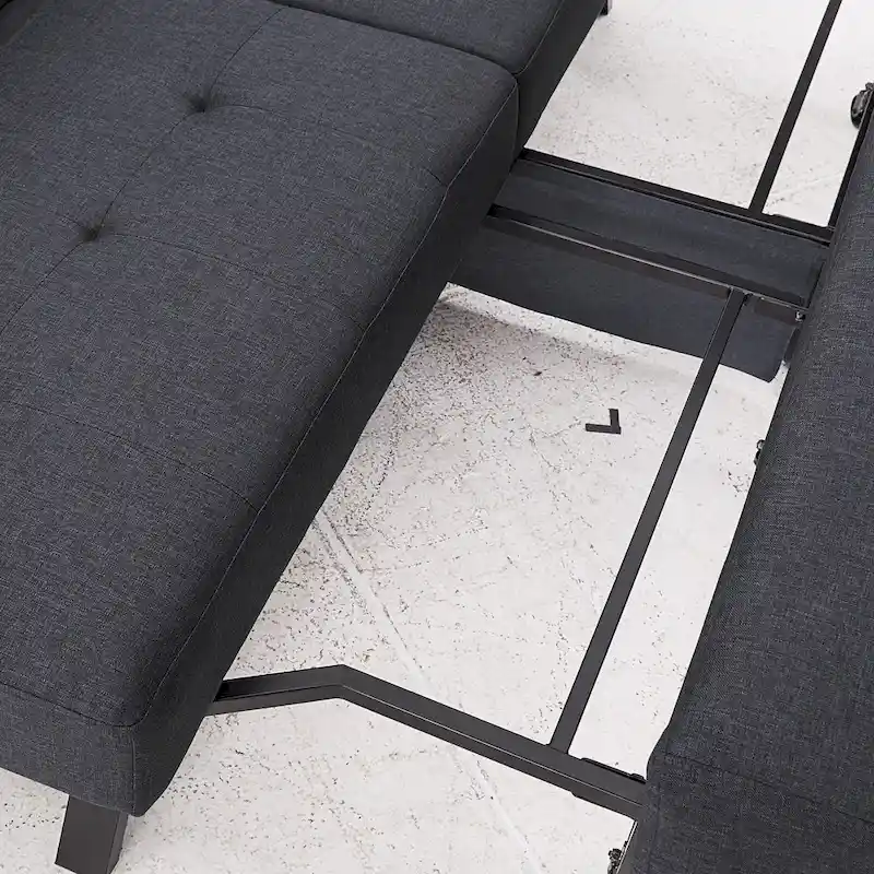 Palatka Full 80 Wide Tufted Fabric Convertible Futon by iNSPIRE Q Classic