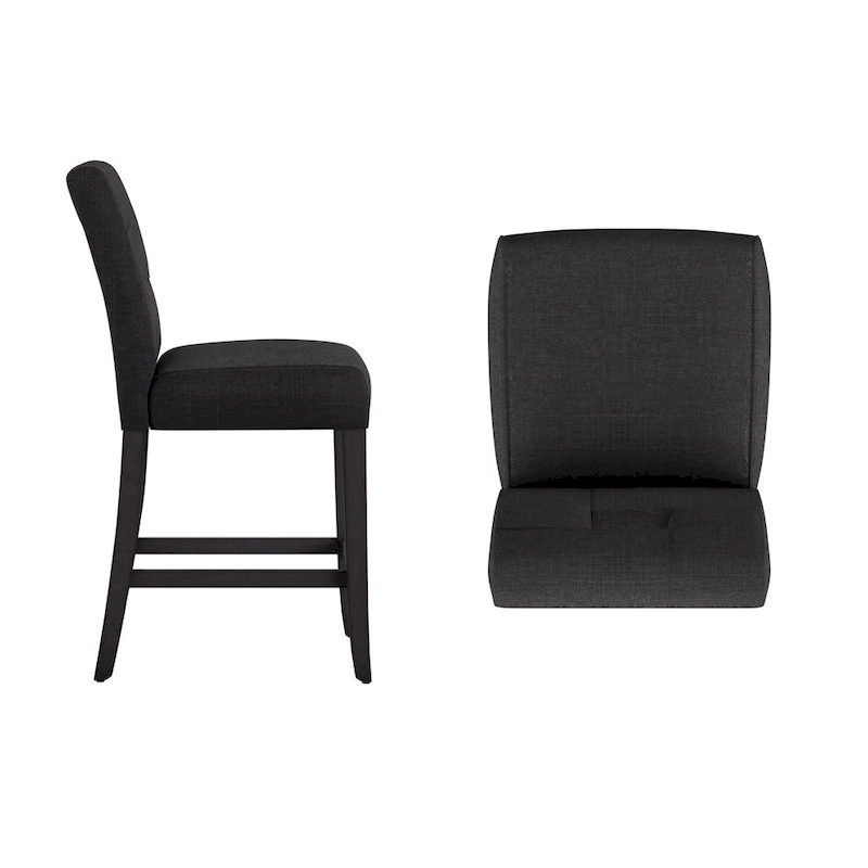 Brda Keyhole Counter Height High Back Stools (Set of 2) - Stool