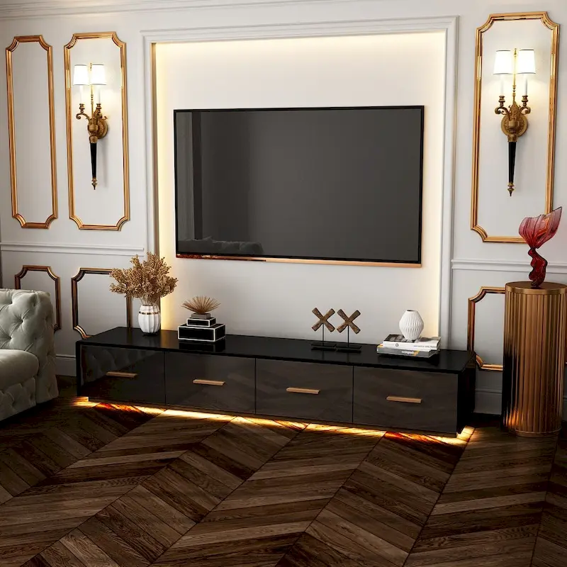 Your Space Our Sleek Floating Entertainment Unit Style Meets Function - 70.9