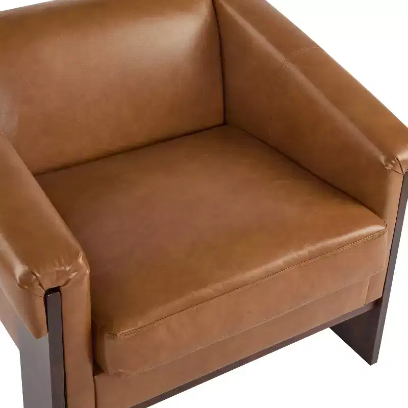 Christopher Knight Home Logan Mid-Century Modern Wooden Upholstered Accent Chair