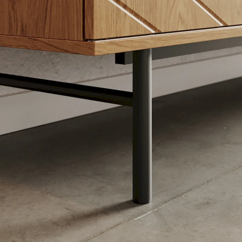 Studio London Amara 70.6 Media Console Oak Effect TV Stand