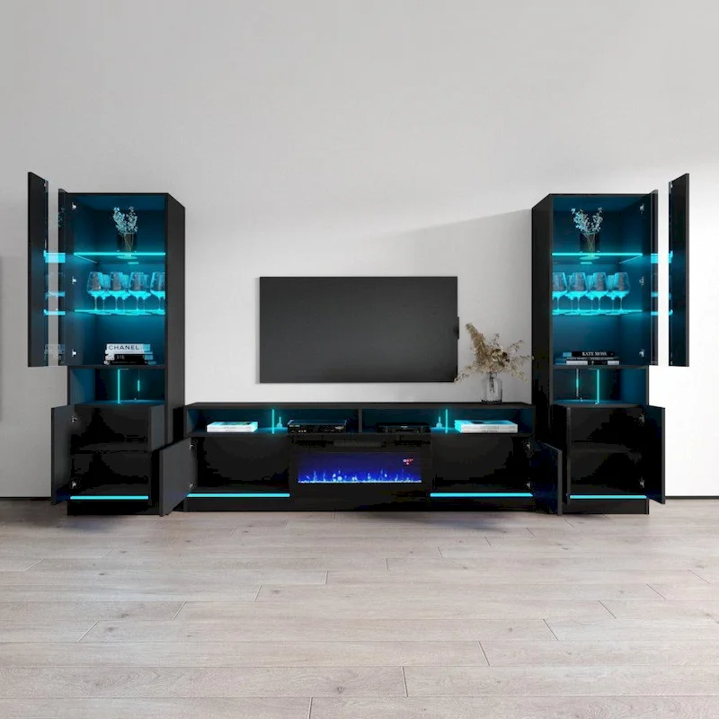 Disparo BL05-BK-BK Entertainment Center