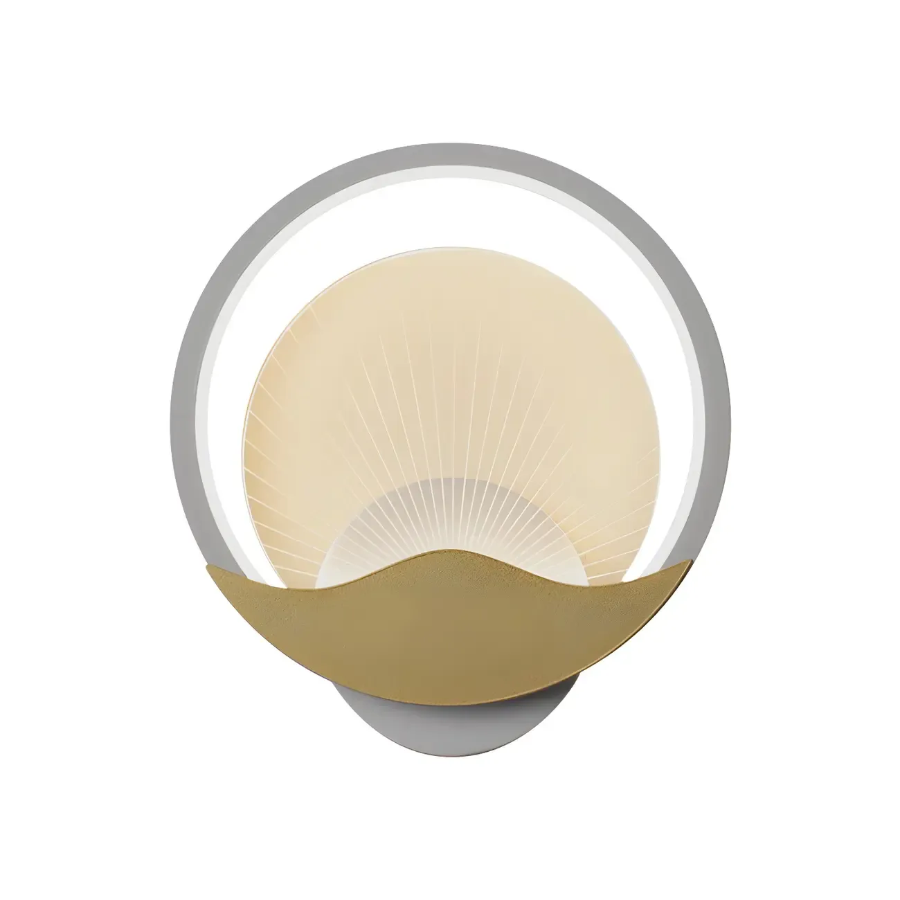 Modern LED Wall Light Fixture with Acrylic Shade