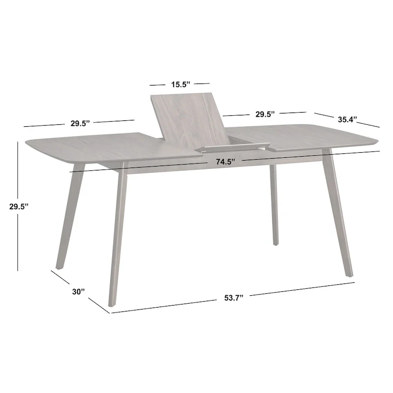 Wave Butterfly-Leaf Dining Table