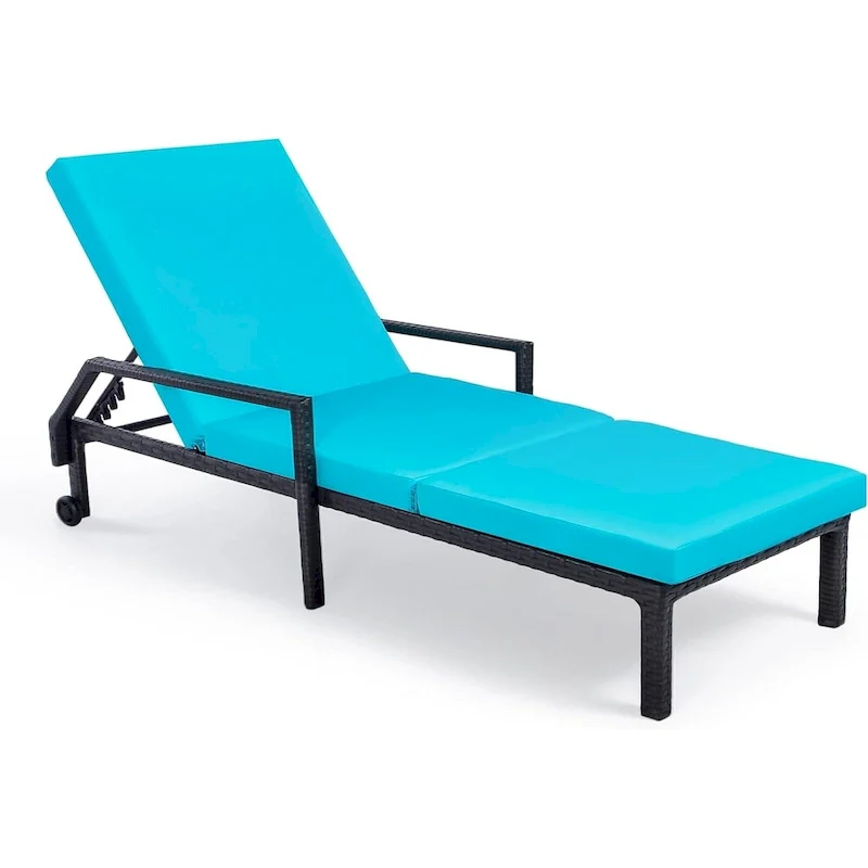 AECOJOY Patio Lounge Chair, Adjustable Poolside Chaise Lounge