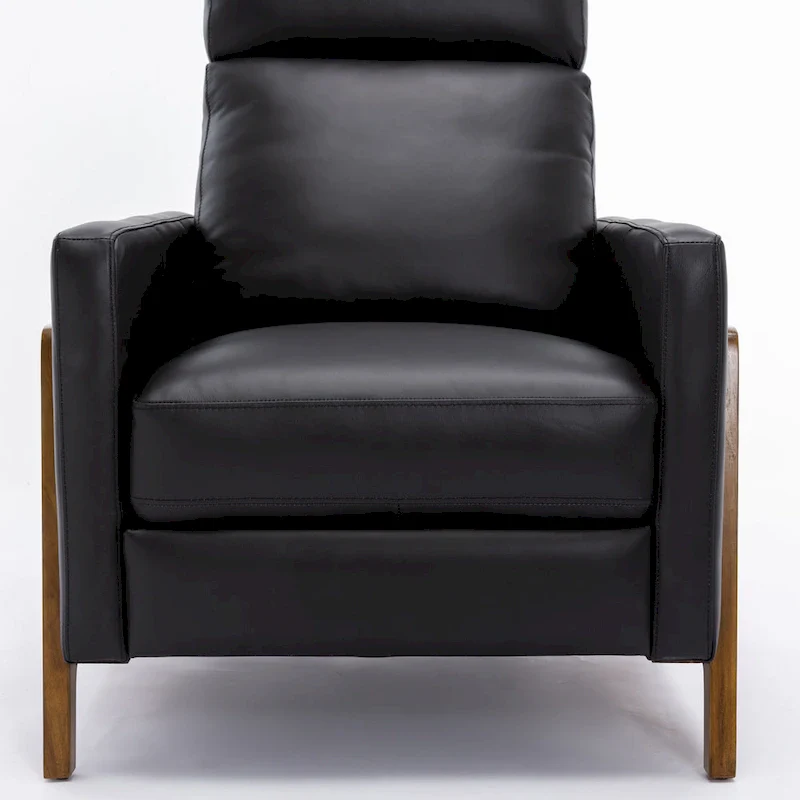 Roland Top Grain Leather Push Back Recliner by Greyson Living
