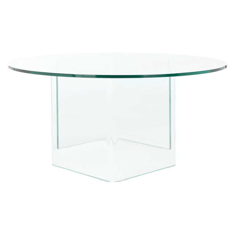 SAFAVIEH Annice Tempered Glass Coffee Table - 35 W x 35 D x 16 H - 35Wx35Dx16H