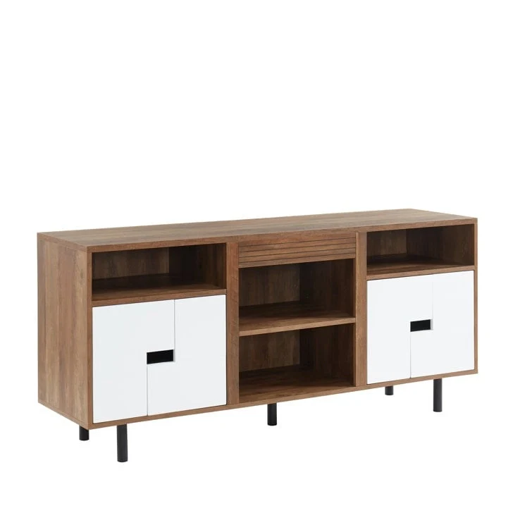 60 Wood Media Console TV Stand Classic Entertainment Center