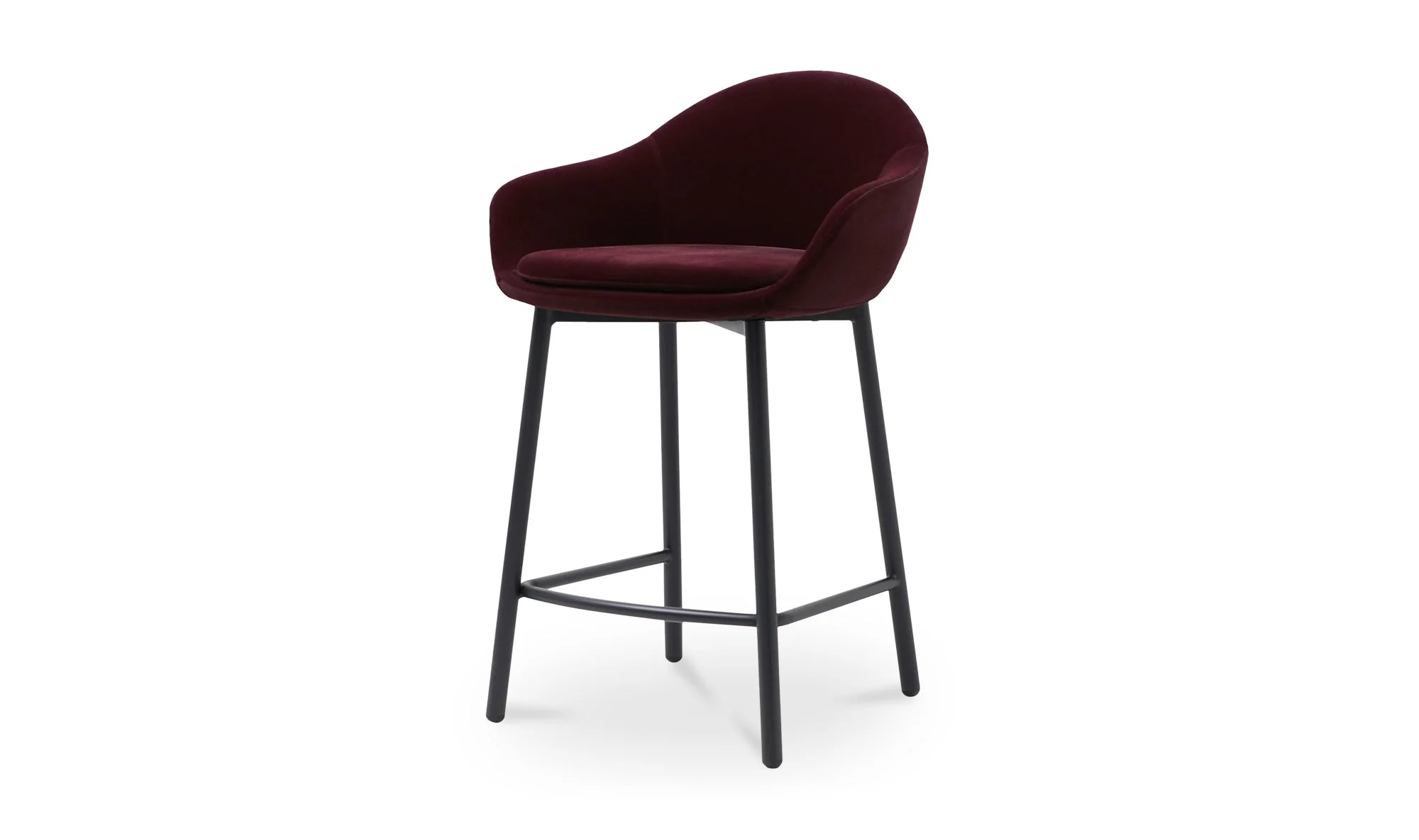 Emily Counter Stool Wine Velvet