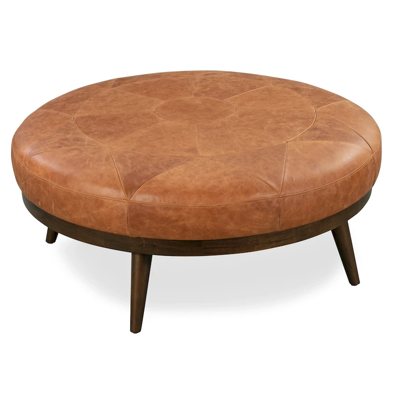 Poly & Bark Gio Ottoman - Full Grain Genuine Italian Leather