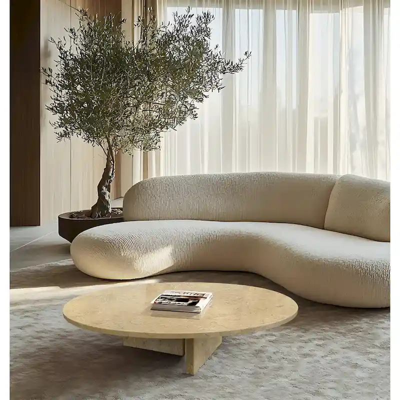 35.4 Natural Marble Stone Coffee Table