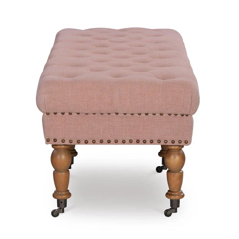 Copper Grove Pereislav 62-inch Tufted Pink Bench