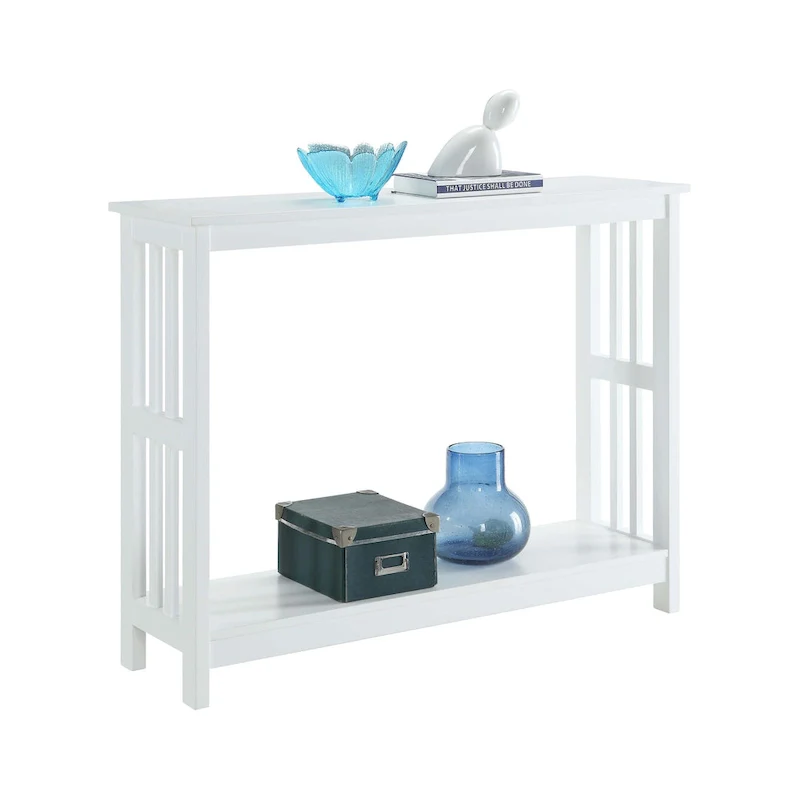 Mission Console Table with Shelf