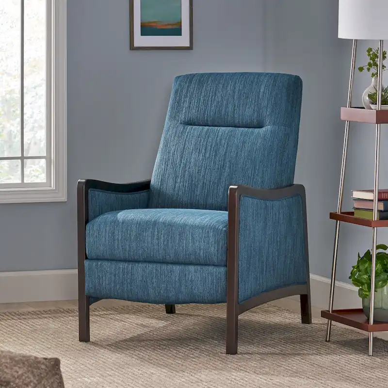Veatch Contemporary Upholstered Pushback Recliner by Christopher Knight Home