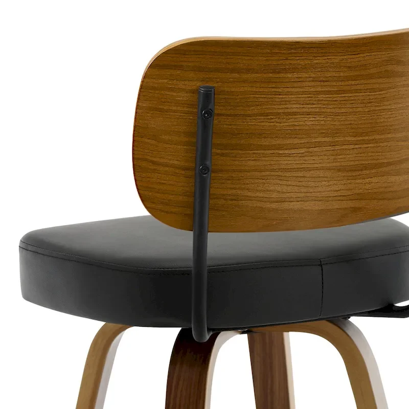 26-Inch Upholstered Swivel Counter Height Bar Stools - 36.4 H x 17.1 W x 20 D