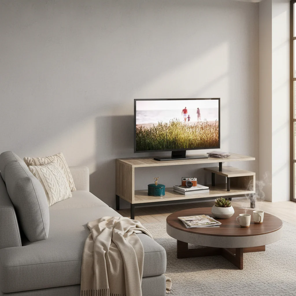 Wooden Small Space TV Stand for Living Room