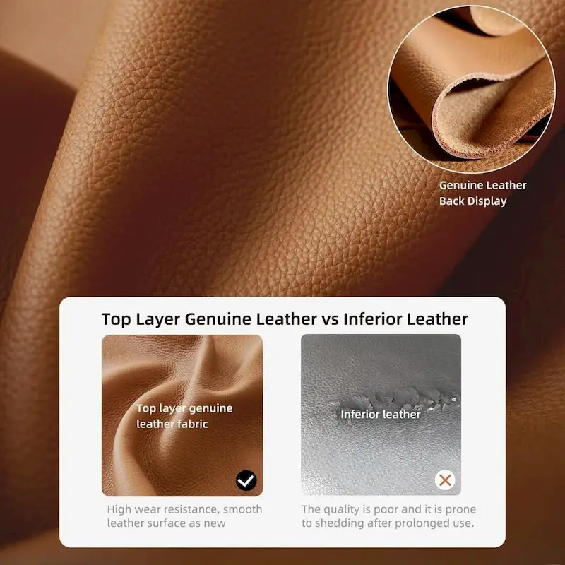 76.77 Modern Leather Recliner Sofa, Power Reclining, Adjustable, Ergonomic Design, Living Room Furniture