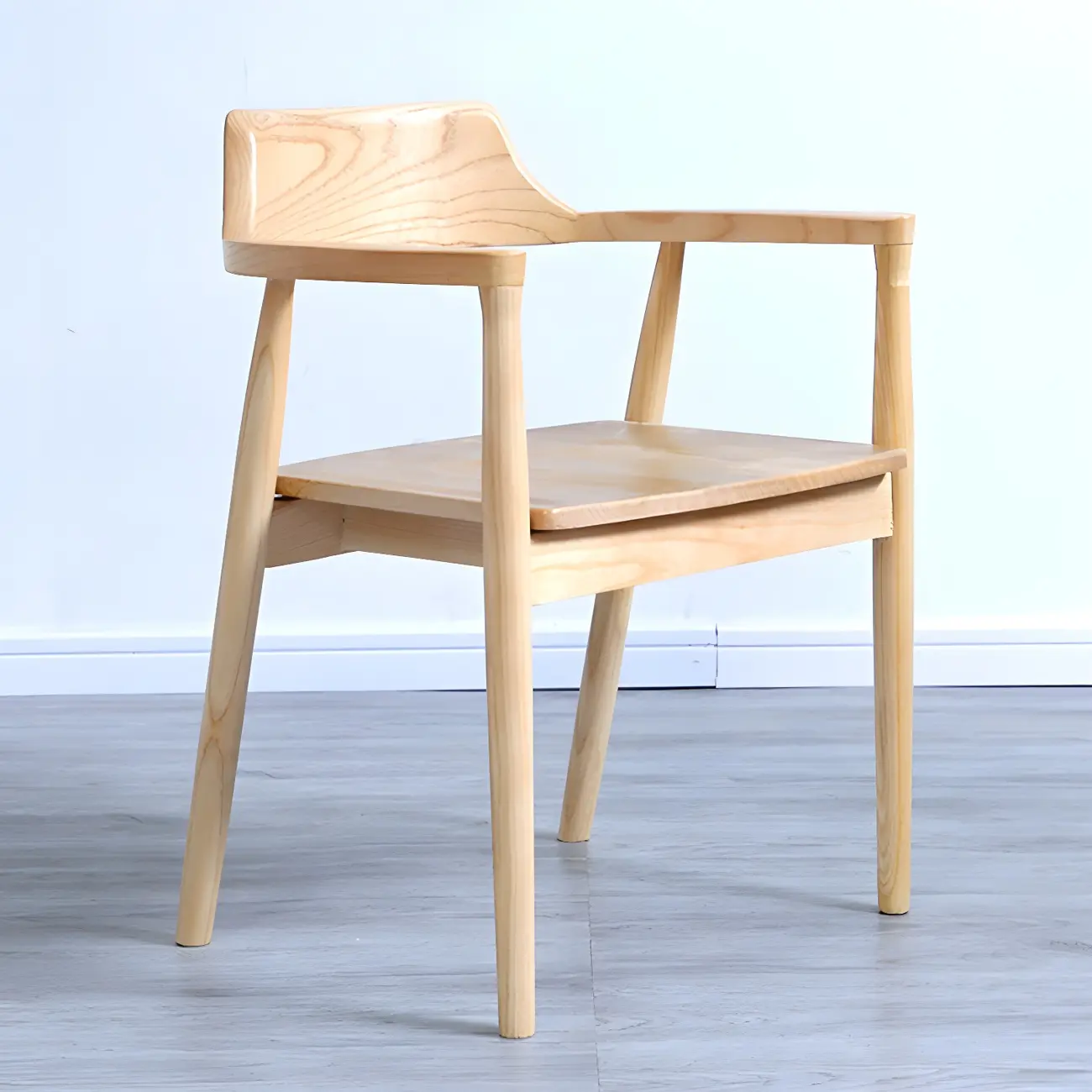 Mid Century Solid Wood Dining Chair Set of 2