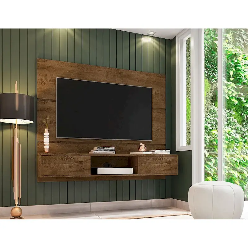 Vernon Mid Century Modern Wood 62.99 In. Floating Living Room Entertainment Furniture