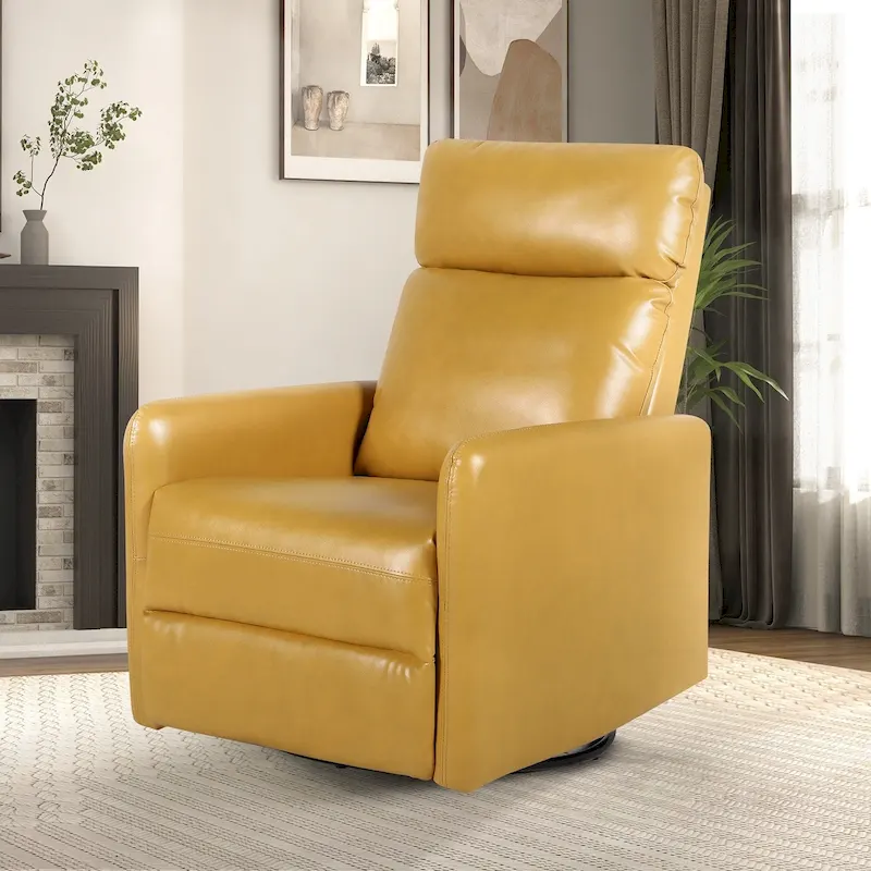 Lyle Manual Swivel Recliner with Metal Base