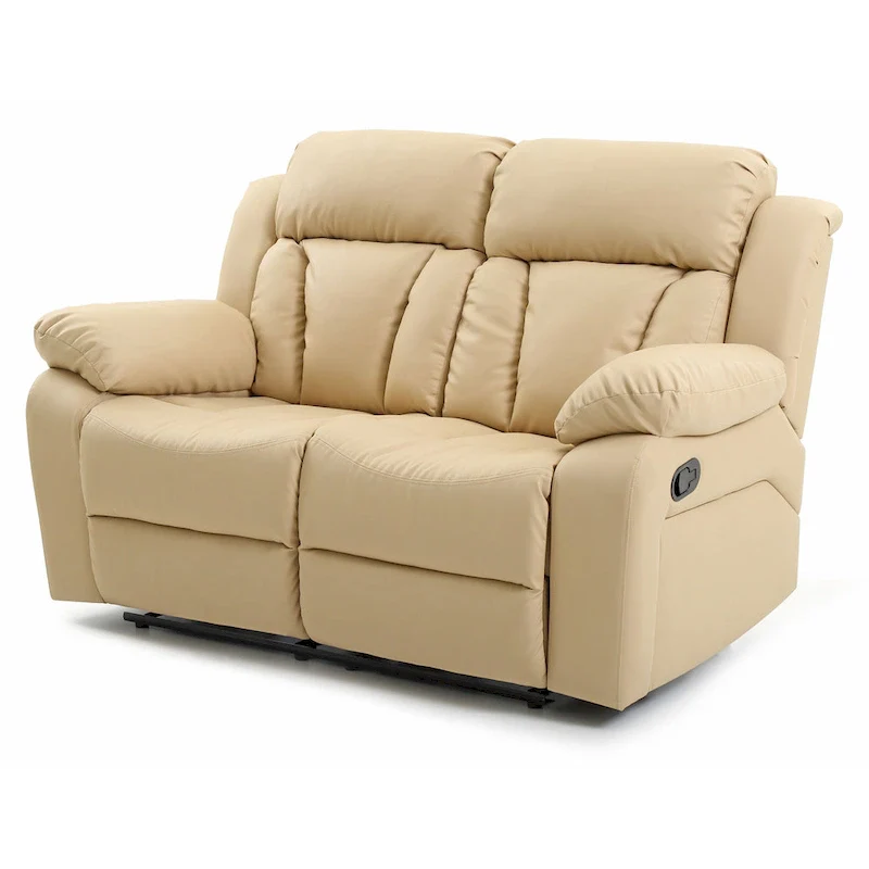 Daria Faux Leather Reclining Loveseat