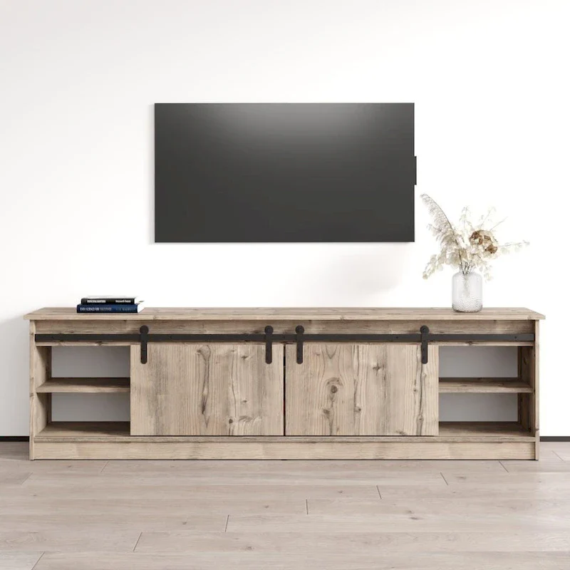 TV Stand with Electric Fireplace - Fits up to 85