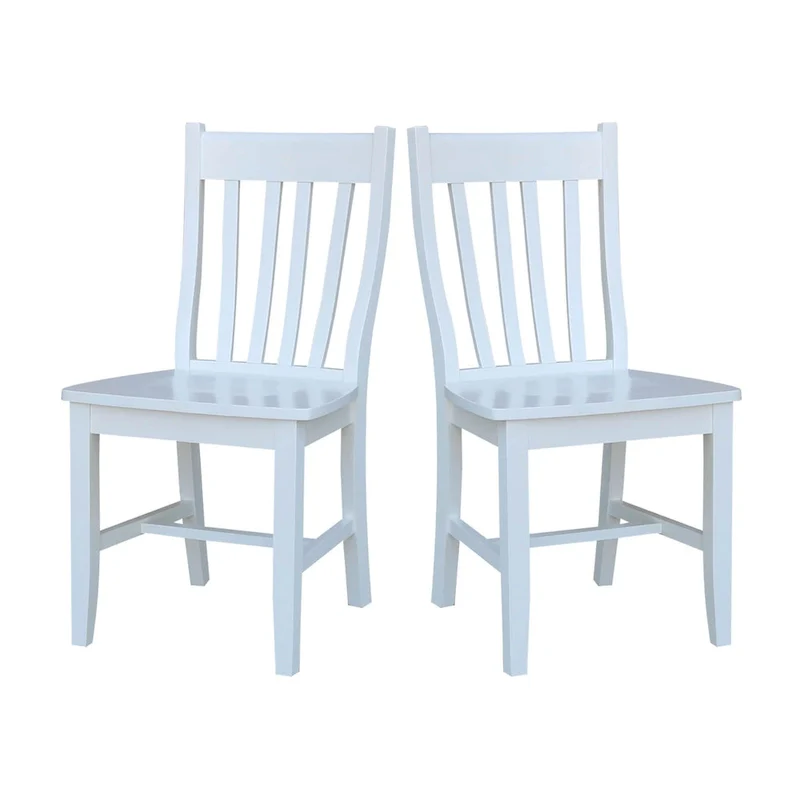 Quince Solid Wood Schoolhouse Chairs, Set of 2