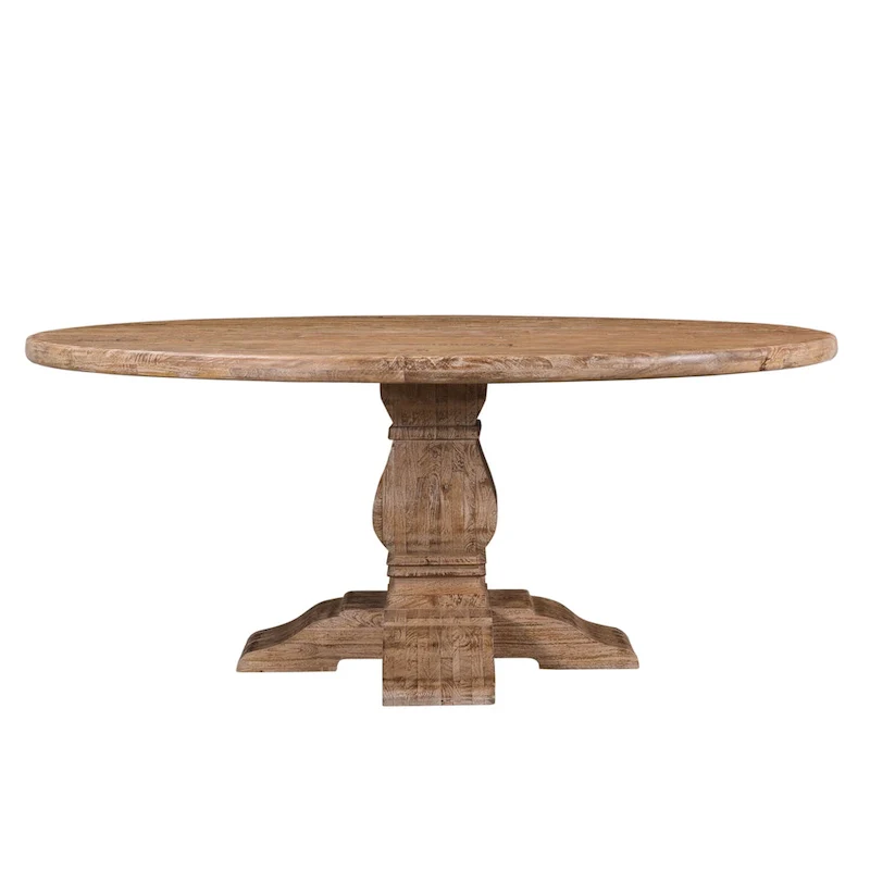 Round Mango Wood Dining Table
