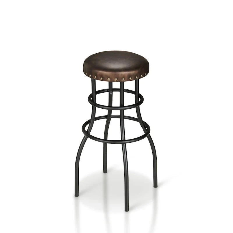 Vigo Rustic Bronze Metal Counter Height Barstool by Furniture of America