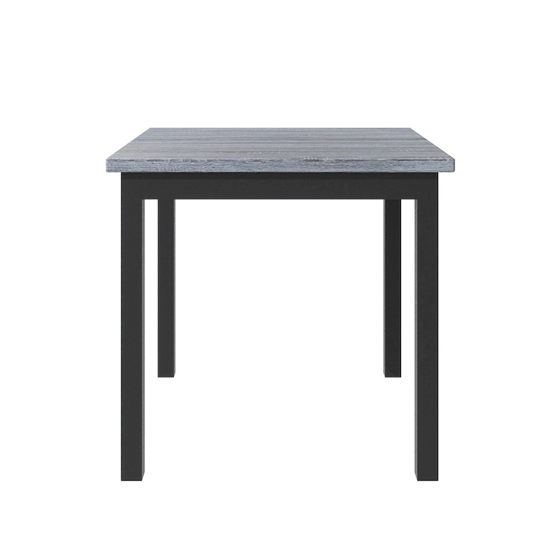 5 Piece Counter Height Dining Set, Wood Dining Table Set with Rectangle Table and 4 Upholstered High Back Chairs