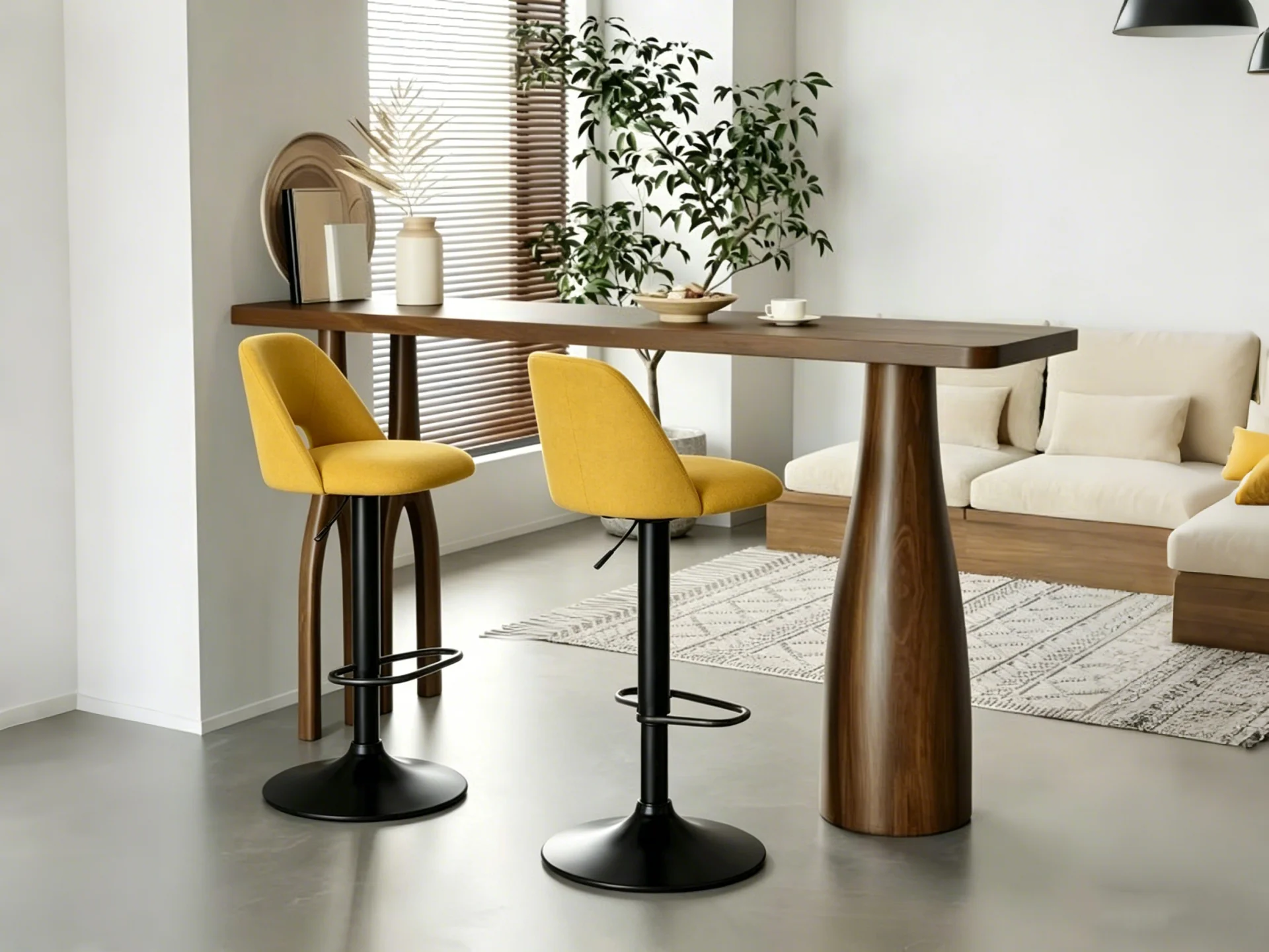 17.7 Bigger Base Vinyl Adjustable Height Swivel Bar Stool, Set of 2 - 32x17x17