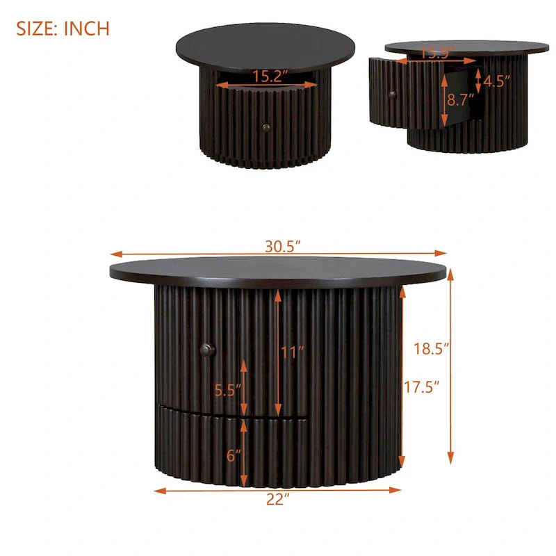 Round Coffee Table 30.5