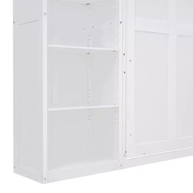 Whisen Murphy Bed Wall Bed with Shelves