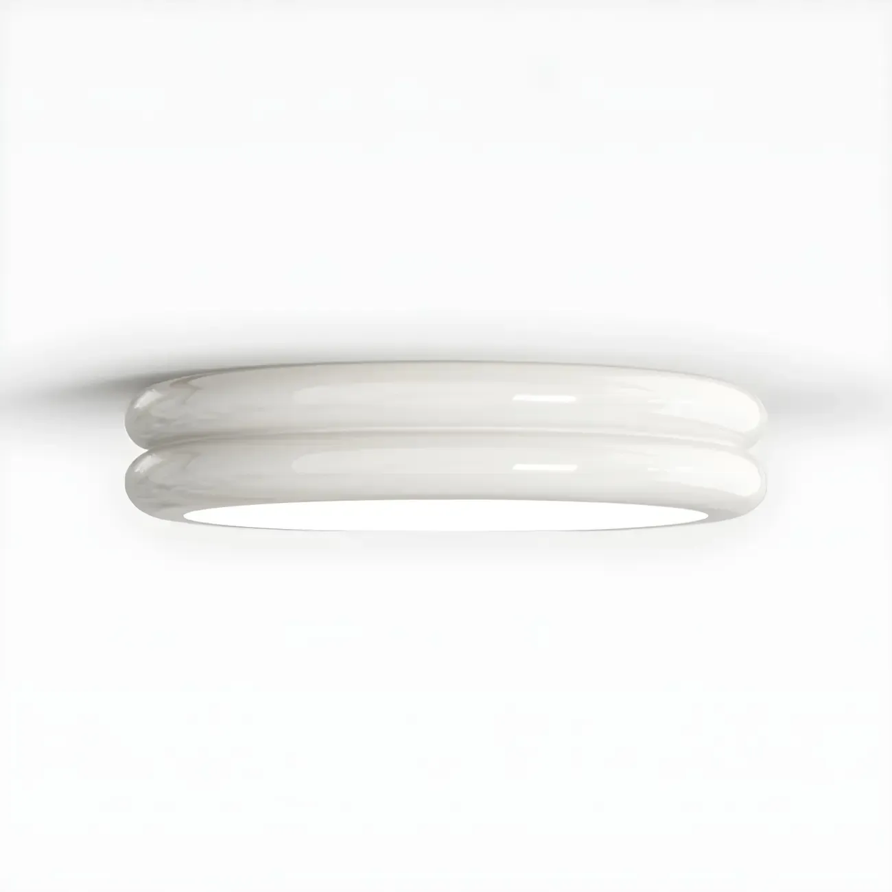 Modern Double Circles Dimmable LED Flush Mount Ceiling Light