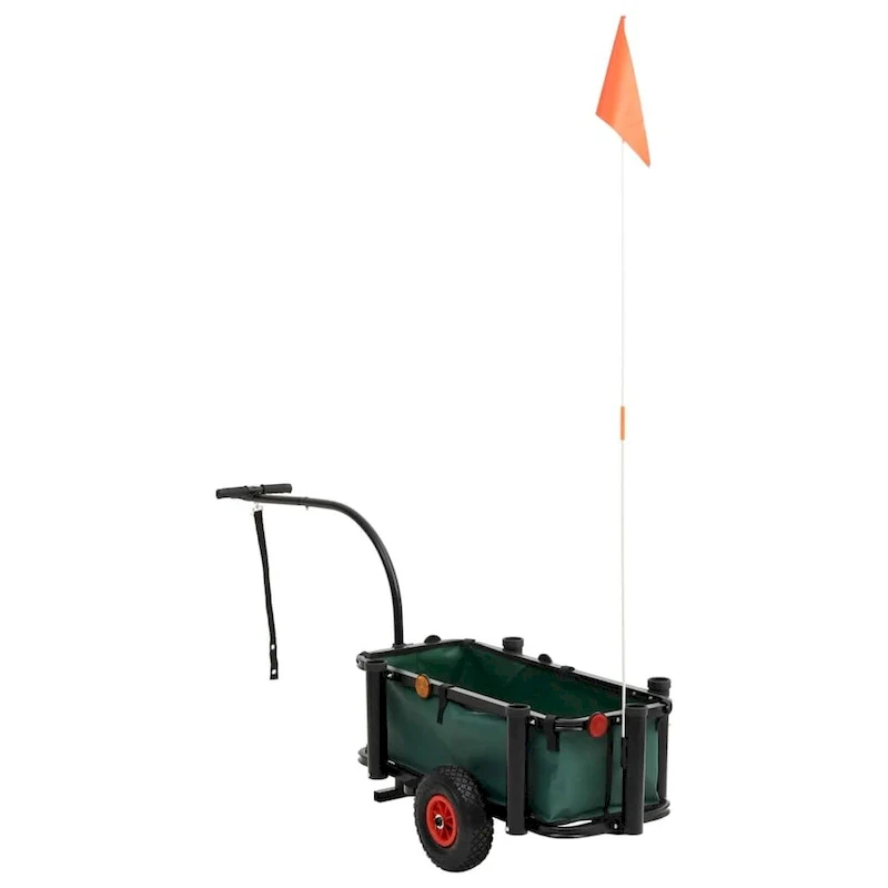Fishing Trolley Black Steel - 34.3 x 14.6 x 32.3