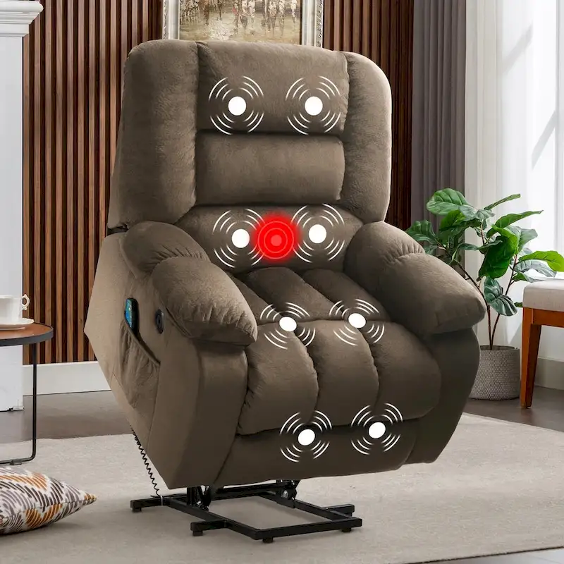 Power Lift Assit and Massage Recliner Chair for Elderly
