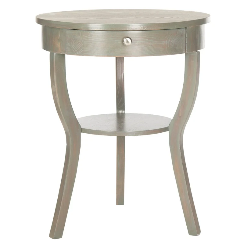 SAFAVIEH Mercedes End Table - 22 x 22 x 30.3 - 22Wx22Dx30H