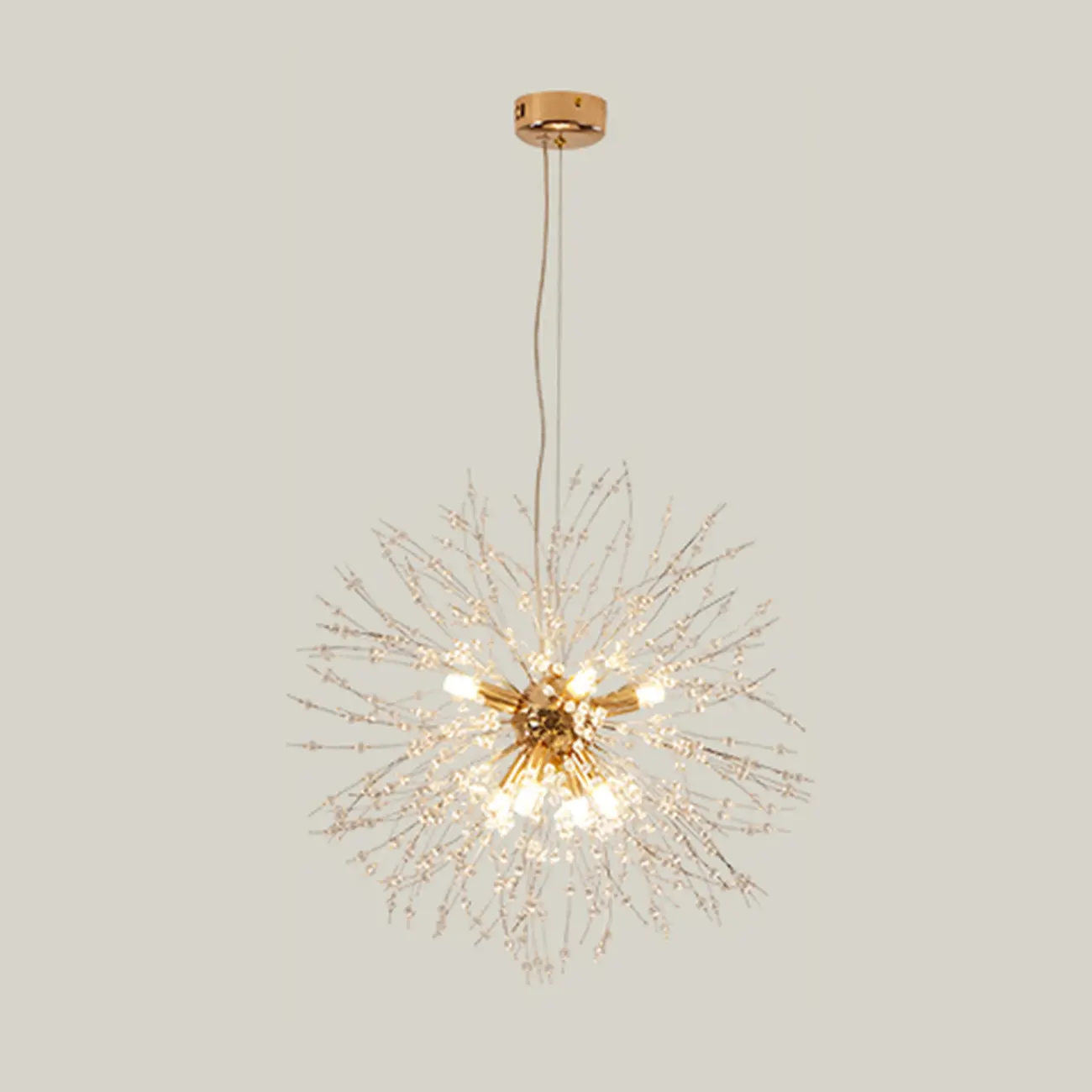 Luxury Crystal Chandelier Starburst with Flexible Length