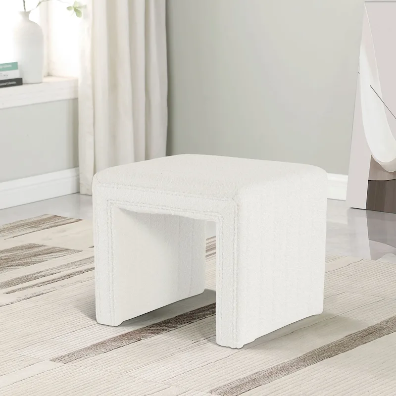 HomePop Modern Channel Ottoman