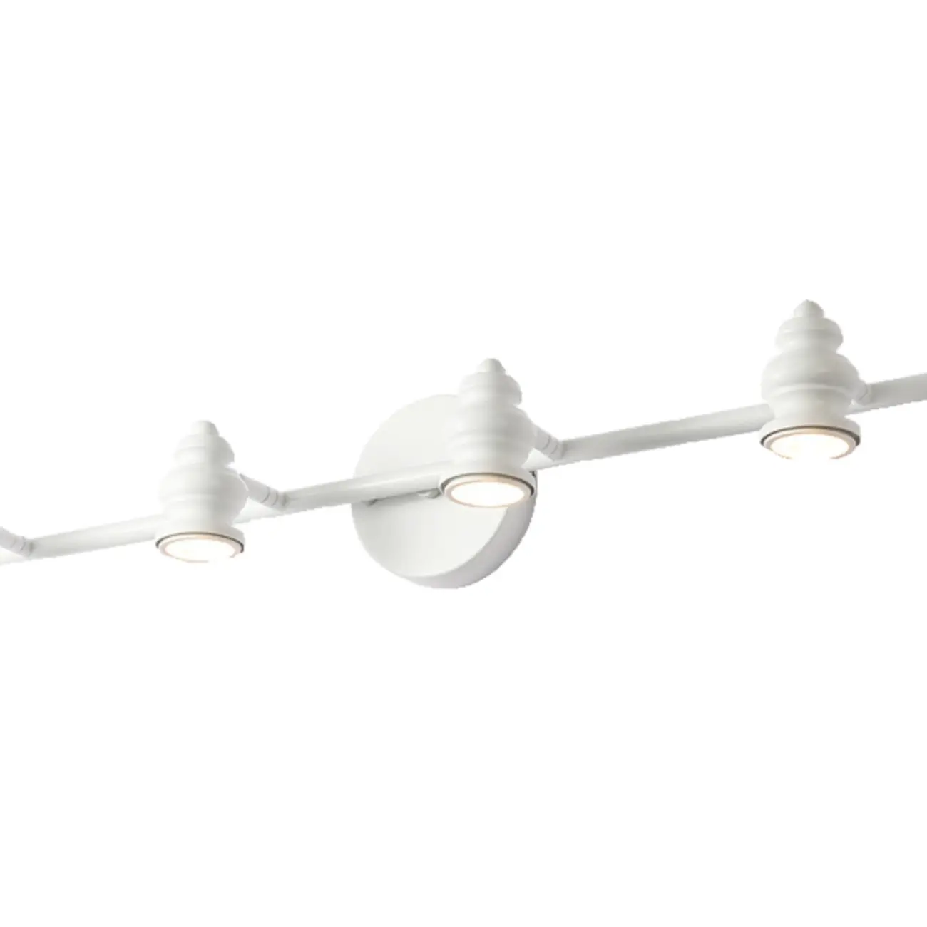 Large 4-Light Straight Metal Bathroom Vanity Lights