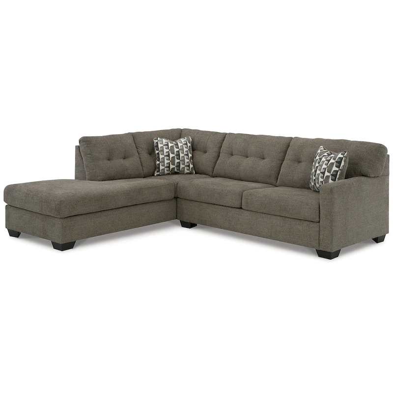 Signature Design by Ashley Mahoney 2-Piece Sleeper Sectional with Chaise - 105W x 90D x 37H