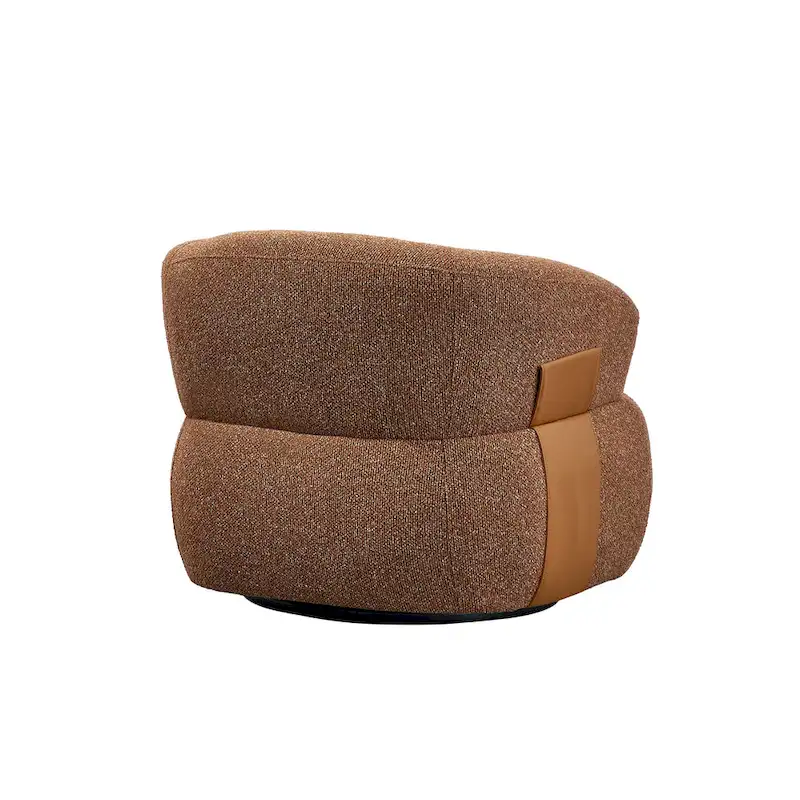 33W 360 Swivel Modern Barrel Chair Accent Chair Set of 2