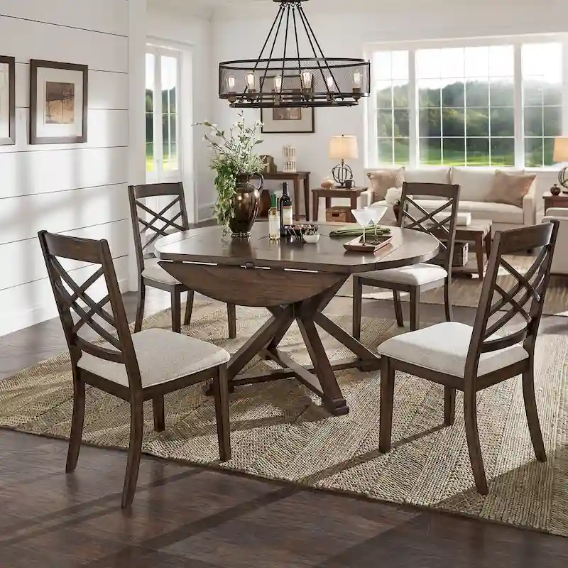 Garrison Espresso Convertible Dining Set by iNSPIRE Q Modern