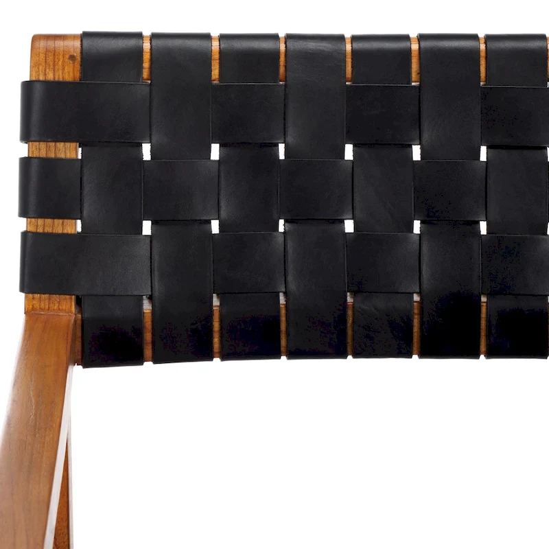 SAFAVIEH Gerda Woven Leather Dining Room Chair - 22.1 W x 20.9 L x 31.9 H - 22Wx21Dx32H