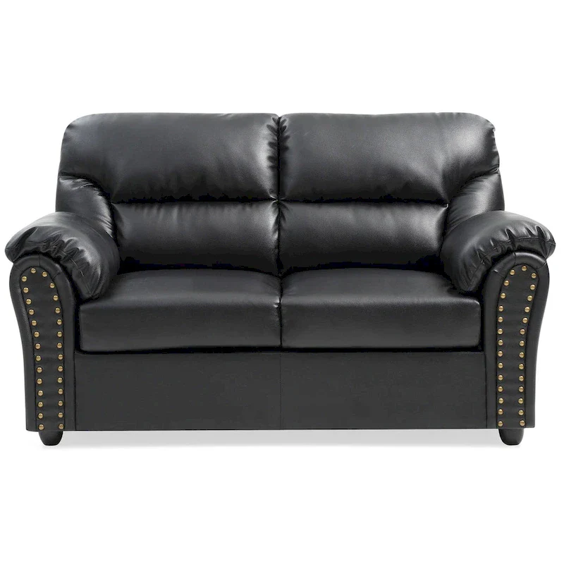 Olney Faux Leather Loveseat