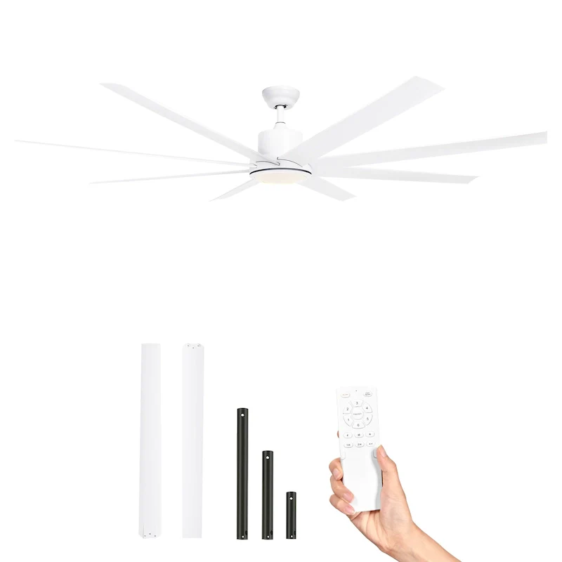 72  8 Blades Ceiling Fans with Lights and Remote Control