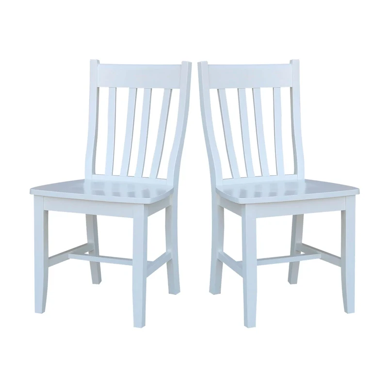 Quince Solid Wood Schoolhouse Chairs, Set of 2