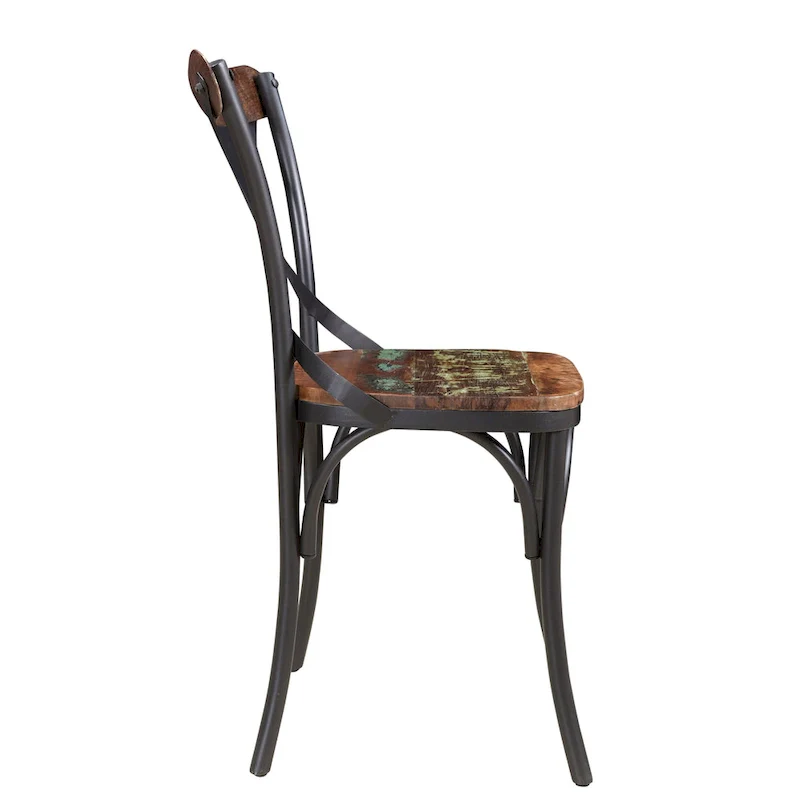 Linon Cross-Back Dining Chairs (Set of 2)