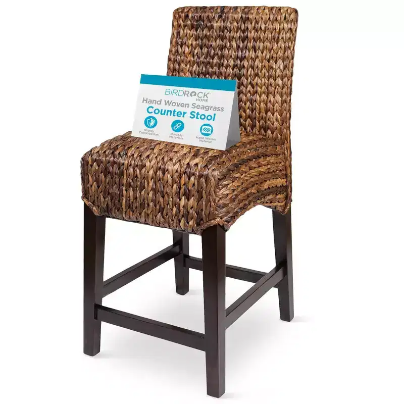 Seagrass Counter Stool - Counter Height - Espresso