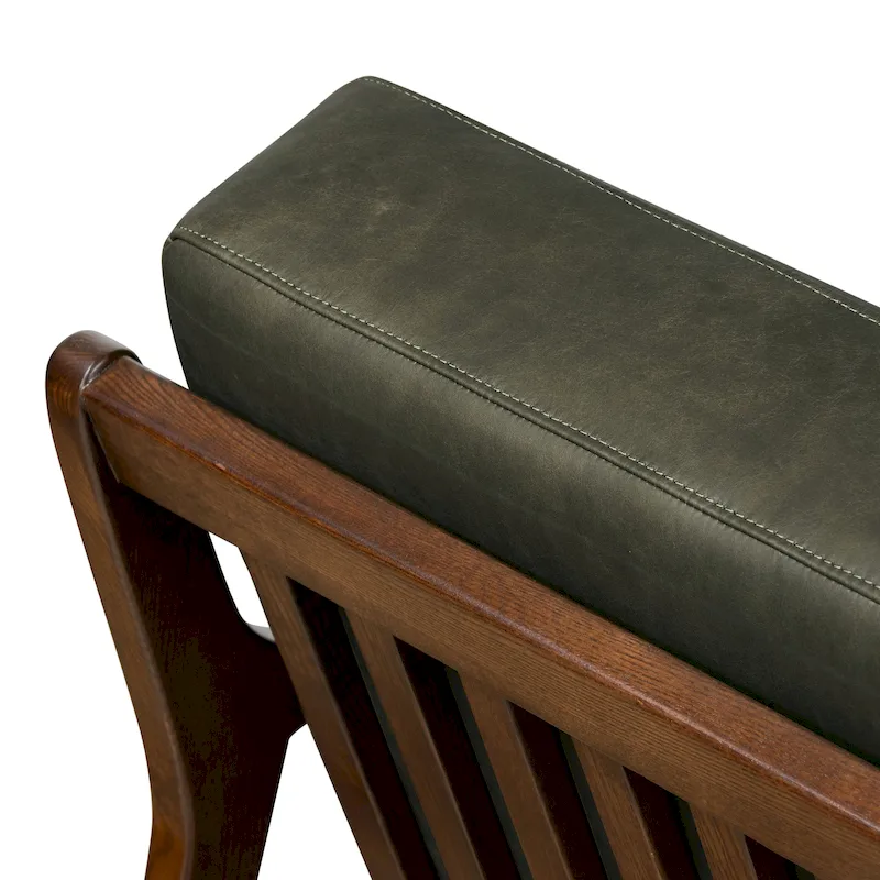 Poly & Bark Verity Leather Lounge Chair - Full Grain Genuine Italian Leather